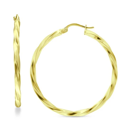 Deals ⌛ Giani Bernini Large Twist Hoop Earrings In 18k Gold-Plated Sterling Silver, 2-3/8, Created For Macy's Gold Over Silver ✨ 1 Deals ⌛ Giani Bernini Large Twist Hoop Earrings In 18k Gold-Plated Sterling Silver, 2-3/8, Created For Macy's Gold Over Silver ✨