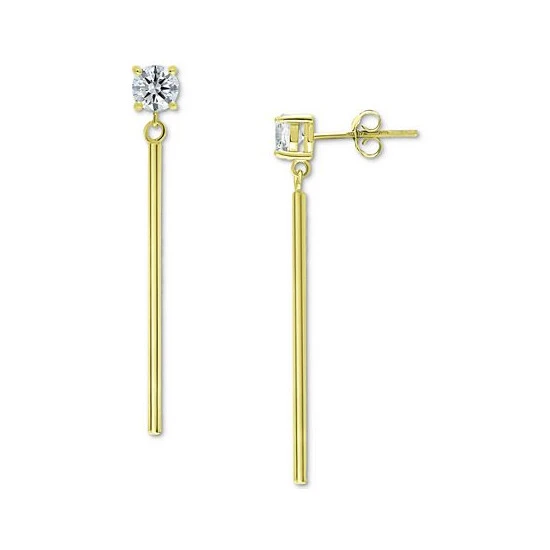 Brand new ๐ Giani Bernini Cubic Zirconia Vertical Bar Drop Earrings, Created For Macy's Gold Over Silver ๐ฅฐ 3 Brand new ๐ Giani Bernini Cubic Zirconia Vertical Bar Drop Earrings, Created For Macy's Gold Over Silver ๐ฅฐ - Image 3