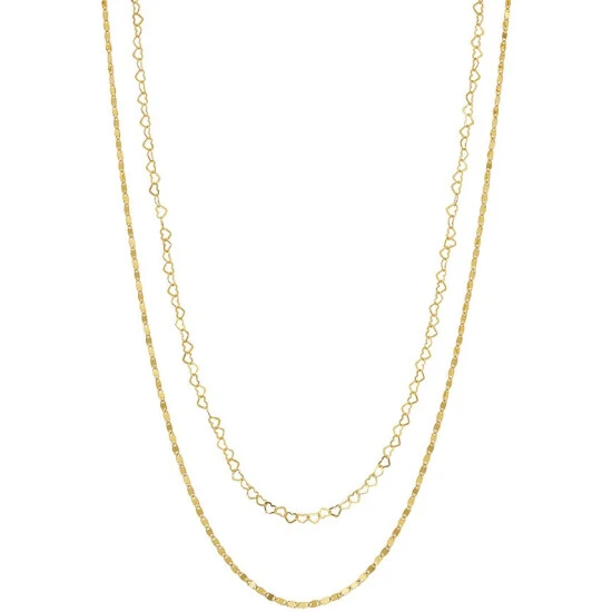 Coupon ๐ Giani Bernini Heart Chain 18 Layered Necklace In 18k Gold-Plated Sterling Silver, Created For Macy's ๐ 1 Coupon ๐ Giani Bernini Heart Chain 18 Layered Necklace In 18k Gold-Plated Sterling Silver, Created For Macy's ๐
