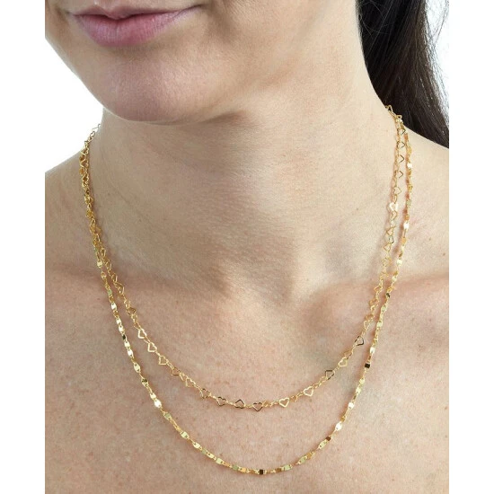 Coupon ๐ Giani Bernini Heart Chain 18 Layered Necklace In 18k Gold-Plated Sterling Silver, Created For Macy's ๐ 2 Coupon ๐ Giani Bernini Heart Chain 18 Layered Necklace In 18k Gold-Plated Sterling Silver, Created For Macy's ๐ - Image 2