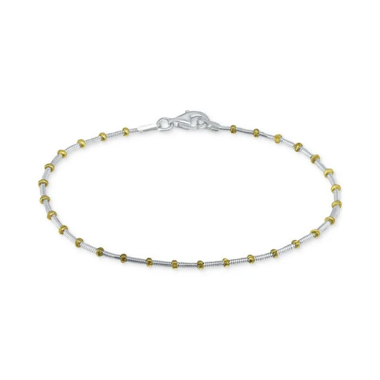 Wholesale ๐ Giani Bernini Beaded Snake Chain Bracelet In Sterling Silver & 18k Gold-Plate, Created For Macy's ๐ 1 Wholesale ๐ Giani Bernini Beaded Snake Chain Bracelet In Sterling Silver & 18k Gold-Plate, Created For Macy's ๐
