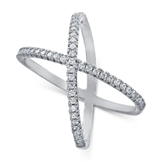 Cheapest 🧨 Giani Bernini Cubic Zirconia Crisscross Statement Ring In Sterling Silver, Created For Macy's ❤️ 5 Cheapest 🧨 Giani Bernini Cubic Zirconia Crisscross Statement Ring In Sterling Silver, Created For Macy's ❤️ - Image 5