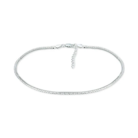 Cheap โจ Giani Bernini Double Row Ankle Bracelet, Created For Macy's Silver ๐ 1 Cheap โจ Giani Bernini Double Row Ankle Bracelet, Created For Macy's Silver ๐