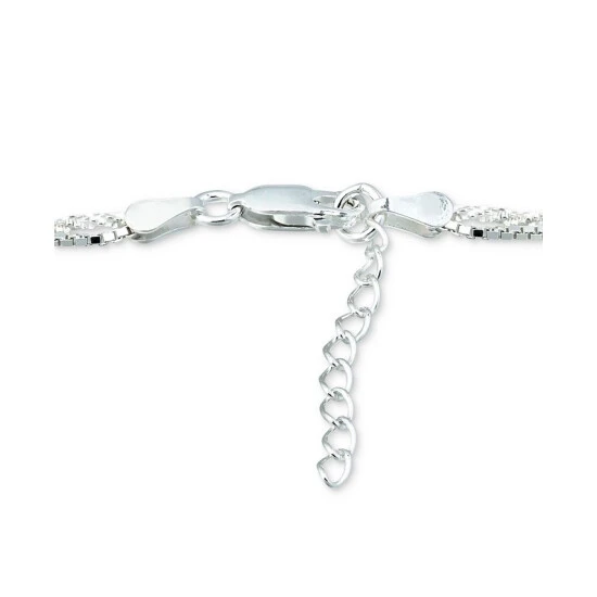 Cheap โจ Giani Bernini Double Row Ankle Bracelet, Created For Macy's Silver ๐ 4 Cheap โจ Giani Bernini Double Row Ankle Bracelet, Created For Macy's Silver ๐ - Image 4