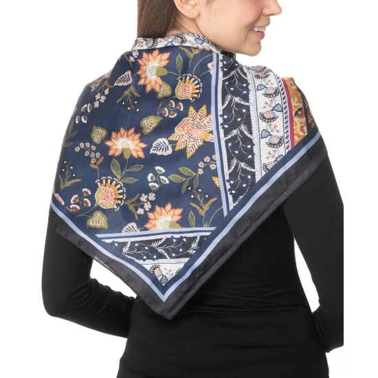 Promo ⭐ Giani Bernini 🌟 Women's Patchwork Floral Square Scarf Black Neutral 👍 11 Promo ⭐ Giani Bernini 🌟 Women's Patchwork Floral Square Scarf Black Neutral 👍 - Image 11