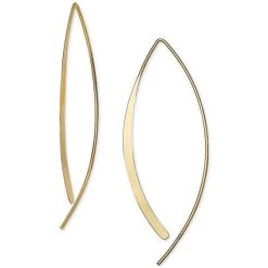 Best deal 👍 Giani Bernini Polished Threader Earrings In 18k Gold-Plated Sterling Silver, Created For Macy's ⌛
