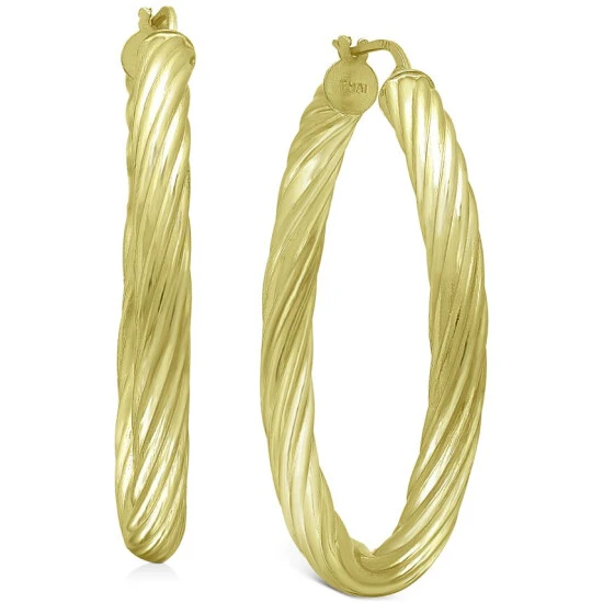 Buy ๐ Giani Bernini Medium Twist Tube Hoop Earrings In 18k Gold-Plated Sterling Silver, 1.57, Created For Macy's Yy ๐ฏ 1 Buy ๐ Giani Bernini Medium Twist Tube Hoop Earrings In 18k Gold-Plated Sterling Silver, 1.57, Created For Macy's Yy ๐ฏ