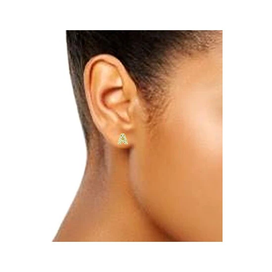 Discount ✔️ Giani Bernini Cubic Zirconia Initial Stud Earrings, Created For Macy's Sterling Silver A 🔔 2 Discount ✔️ Giani Bernini Cubic Zirconia Initial Stud Earrings, Created For Macy's Sterling Silver A 🔔 - Image 2
