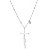 Buy 🤩 Giani Bernini Cubic Zirconia Faith Cross Pendant Necklace In Sterling Silver, 16 + 2 Extender, Created For Macy's ⭐