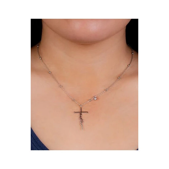Buy ๐คฉ Giani Bernini Cubic Zirconia Faith Cross Pendant Necklace In Sterling Silver, 16 + 2 Extender, Created For Macy's โญ 2 Buy ๐คฉ Giani Bernini Cubic Zirconia Faith Cross Pendant Necklace In Sterling Silver, 16 + 2 Extender, Created For Macy's โญ - Image 2