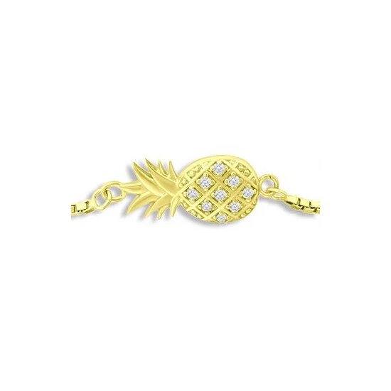 Coupon ✨ Giani Bernini Cubic Zirconia Pineapple Bolo Bracelet In 18k Gold-Plated Sterling Silver, Created For Macy's 18k Over Sterling Silver 🔥 3 Coupon ✨ Giani Bernini Cubic Zirconia Pineapple Bolo Bracelet In 18k Gold-Plated Sterling Silver, Created For Macy's 18k Over Sterling Silver 🔥 - Image 3