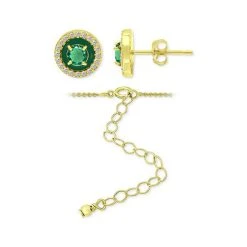 Flash Sale ✔️ Giani Bernini 2-Pc. Set Lab-Created Green Quartz (1-3/8 Ct. T.w.) & Cubic Zirconia Pendant Necklace & Matching Stud Earrings In 18k Gold-Plated Sterling Silver, Created For Macy's Green Quartz/green ✨ -Giani Bernini Shop unnamed file 2389