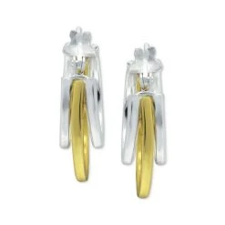 New 🤩 Giani Bernini Small Two-Tone Triple Hoop Earrings, 17mm, Created For Macy's ❤️ -Giani Bernini Shop unnamed file 2408