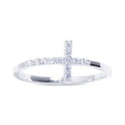 Brand new ๐ฅ Giani Bernini Cubic Zirconia East-West Cross Ring In Sterling Silver, Created For Macy's โ๏ธ