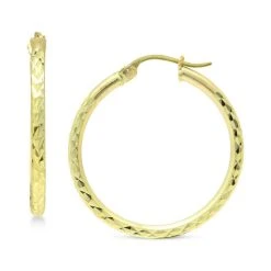 Best reviews of ๐ฅฐ Giani Bernini Medium Textured Hoop Earrings In 18k Gold-Plated Sterling Silver, Created For Macy's 18k Gold Over Sterling Silver โ๏ธ