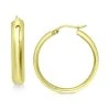 Brand new 🔔 Giani Bernini Medium Polished Hoop Earrings In 18K Gold-Plated Sterling Silver, 1-3/8, Created For Macy's Gold Over Silver 💯