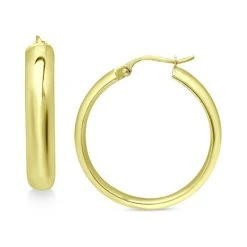 Brand new 🔔 Giani Bernini Medium Polished Hoop Earrings In 18K Gold-Plated Sterling Silver, 1-3/8, Created For Macy's Gold Over Silver 💯