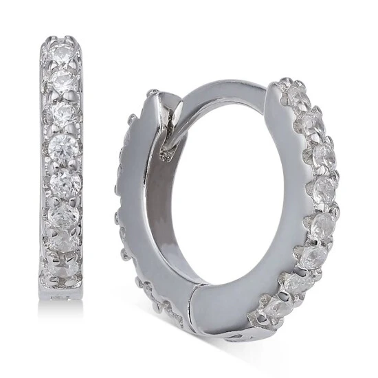 Coupon ๐ Giani Bernini Extra-Small Cubic Zirconia Huggie Hoop Earrings In Sterling Silver, 0.4, Created For Macy's ๐ฏ 1 Coupon ๐ Giani Bernini Extra-Small Cubic Zirconia Huggie Hoop Earrings In Sterling Silver, 0.4, Created For Macy's ๐ฏ