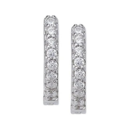 Coupon ๐ Giani Bernini Extra-Small Cubic Zirconia Huggie Hoop Earrings In Sterling Silver, 0.4, Created For Macy's ๐ฏ 3 Coupon ๐ Giani Bernini Extra-Small Cubic Zirconia Huggie Hoop Earrings In Sterling Silver, 0.4, Created For Macy's ๐ฏ - Image 3