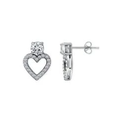 Outlet 😉 Giani Bernini Cubic Zirconia Heart Stud Earrings In Sterling Silver, Created For Macy's (Also Available In 18k Gold-plated Sterling Silver) 😍 -Giani Bernini Shop unnamed file 2447