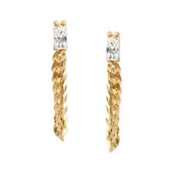 Promo ❤️ Giani Bernini Cubic Zirconia Chain Front & Back Earrings In 18k Gold-Plated Sterling Silver, Created For Macy's 🧨 -Giani Bernini Shop unnamed file 2454