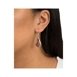 New 🔥 Giani Bernini Medium Teardrop Dried Flower Earrings In Sterling Silver. Available In Multi, Blue, Yellow Or Purple 🧨 -Giani Bernini Shop unnamed file 2462