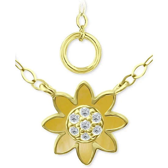 Buy ⭐ Giani Bernini Cubic Zirconia Sunflower Pendant Necklace In 18k Gold-Plated Sterling Silver, 16 + 2 Extender, Created For Macy's Gold Over Silver 🎉 1 Buy ⭐ Giani Bernini Cubic Zirconia Sunflower Pendant Necklace In 18k Gold-Plated Sterling Silver, 16 + 2 Extender, Created For Macy's Gold Over Silver 🎉