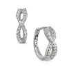 Outlet ✨ Giani Bernini Cubic Zirconia Infinity Huggie Hoop Earrings In Sterling Silver ⭐