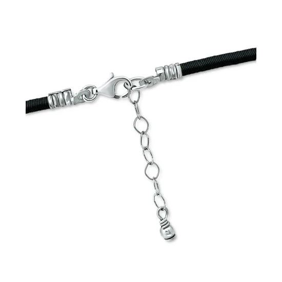 Buy ✔️ Giani Bernini Cubic Zirconia Bezel Cord Ankle Bracelet In Sterling Silver, Created For Macys Teal ✨ 4 Buy ✔️ Giani Bernini Cubic Zirconia Bezel Cord Ankle Bracelet In Sterling Silver, Created For Macys Teal ✨ - Image 4