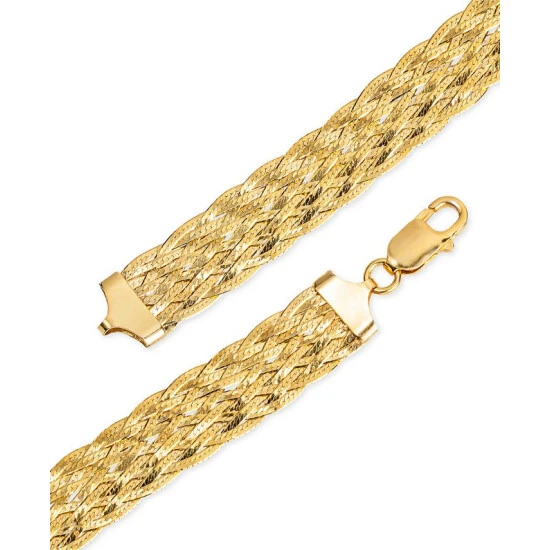 Top 10 ๐ฅ Giani Bernini Braided Link Bracelet In 18k Gold-Plated Sterling Silver, Created For Macy's โญ 2 Top 10 ๐ฅ Giani Bernini Braided Link Bracelet In 18k Gold-Plated Sterling Silver, Created For Macy's โญ - Image 2