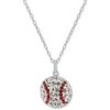 Coupon 🔔 Giani Bernini Crystal ⚾ Baseball 18 Pendant Necklace In Sterling Silver, Created For Macy's Multi 👏