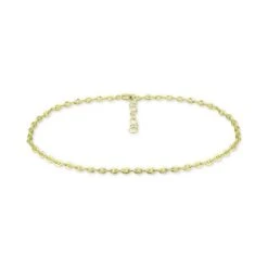 Hot Sale 🔔 Giani Bernini Mariner Link Ankle Bracelet In Sterling Silver And 18k Gold Over Silver, Created For Macy's 🛒