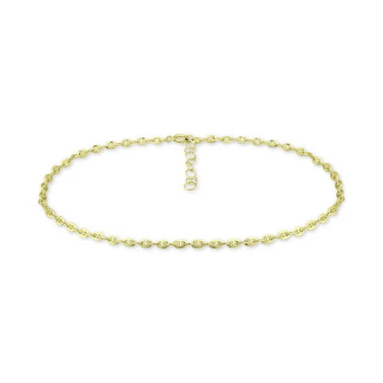 Hot Sale ๐ Giani Bernini Mariner Link Ankle Bracelet In Sterling Silver And 18k Gold Over Silver, Created For Macy's ๐ 1 Hot Sale ๐ Giani Bernini Mariner Link Ankle Bracelet In Sterling Silver And 18k Gold Over Silver, Created For Macy's ๐