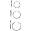 Buy 🥰 Giani Bernini 3-Pc. Set Small Endless Hoop Earrings In Sterling Silver, Created For Macy's 🔥