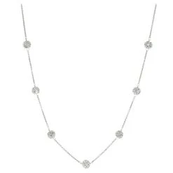 Outlet ⭐ Giani Bernini Crystal Ball 18 Statement Necklace In Sterling Silver, Created For Macy's 🔔