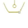 Deals 😀 Giani Bernini Cubic Zirconia Solitaire Bar Pendant Necklace, 16 + 2 Extender, Created For Macy's Gold ✨