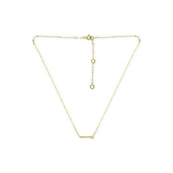 Deals ๐ Giani Bernini Cubic Zirconia Solitaire Bar Pendant Necklace, 16 + 2 Extender, Created For Macy's Gold โจ 3 Deals ๐ Giani Bernini Cubic Zirconia Solitaire Bar Pendant Necklace, 16 + 2 Extender, Created For Macy's Gold โจ - Image 3