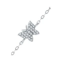 Deals ⭐ Giani Bernini Cubic Zirconia Butterfly Ankle Bracelet In Sterling Silver, Created For Macys 😍 -Giani Bernini Shop unnamed file 2537