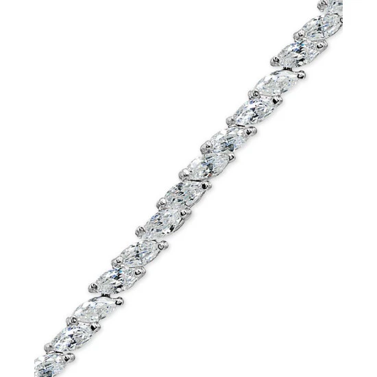 Outlet 👍 Giani Bernini Cubic Zirconia Marquise Tennis Bracelet In Sterling Silver, Created For Macy's ❤️ 2 Outlet 👍 Giani Bernini Cubic Zirconia Marquise Tennis Bracelet In Sterling Silver, Created For Macy's ❤️ - Image 2