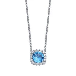 Deals 😍 Giani Bernini Multi Colored Cubic Zirconia Cushion Shape Pendant Necklace In Sterling Silver ✔️