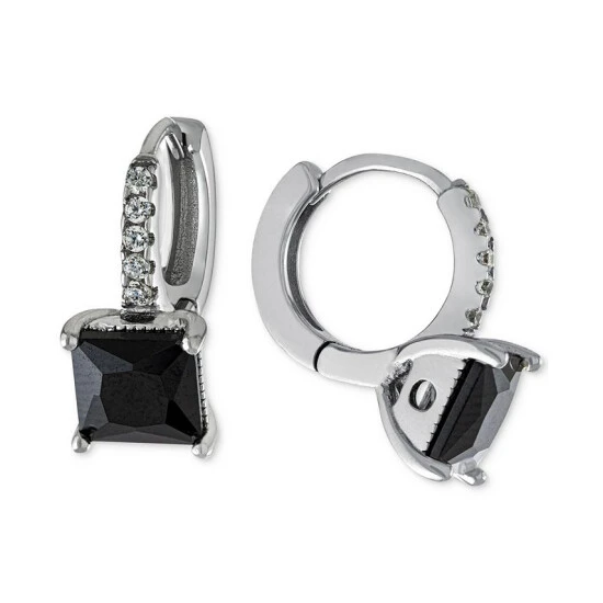 New ๐ Giani Bernini Cubic Zirconia Huggie Hoop Earrings In Sterling Silver, 0.5, Created For Macy's ๐ 1 New ๐ Giani Bernini Cubic Zirconia Huggie Hoop Earrings In Sterling Silver, 0.5, Created For Macy's ๐