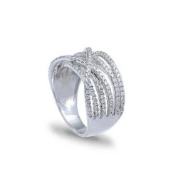 Discount 🎁 Giani Bernini Cubic Zirconia Pave Interlocking Ring (1-1/6 Ct. T.w.) In Sterling Silver 🎉 -Giani Bernini Shop unnamed file 2577
