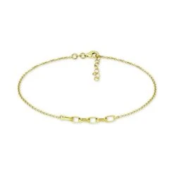 Coupon ❤️ Giani Bernini Large Link Ankle Bracelet In 18k Gold-Plated Sterling Silver & Sterling Silver, Created For Macy's ⌛
