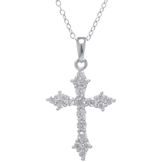 Coupon ๐ฏ Giani Bernini Cubic Zirconia 18 Cross Pendant Necklace In Sterling Silver, Created For Macy's ๐ 1 Coupon ๐ฏ Giani Bernini Cubic Zirconia 18 Cross Pendant Necklace In Sterling Silver, Created For Macy's ๐