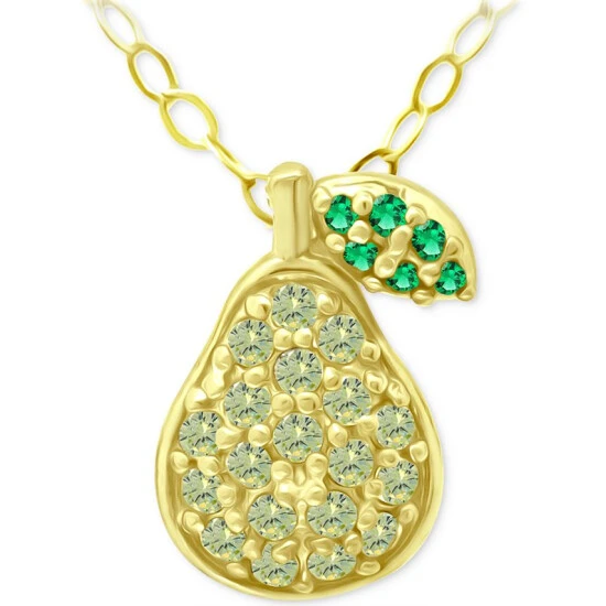 Deals ✔️ Giani Bernini Lemon Green & Green Quartz Pear Pendant Necklace, 16 + 2 Extender, Created For Macy's Gold Over Silver 💯 1 Deals ✔️ Giani Bernini Lemon Green & Green Quartz Pear Pendant Necklace, 16 + 2 Extender, Created For Macy's Gold Over Silver 💯