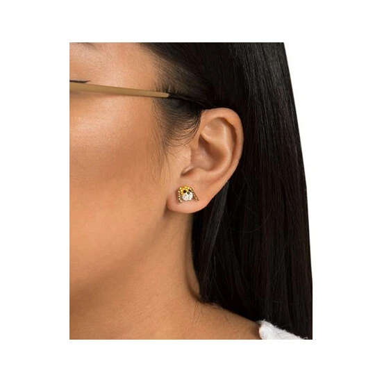 New ๐ Giani Bernini Brown And White Pave Crystal Dog Face Stud Earrings Set In Sterling Silver White/brown ๐ฏ 3 New ๐ Giani Bernini Brown And White Pave Crystal Dog Face Stud Earrings Set In Sterling Silver White/brown ๐ฏ - Image 3