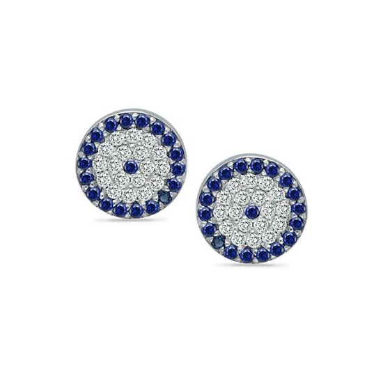 Discount 😍 Giani Bernini Cubic Zirconia Evil Eye Stud Earrings In Sterling Silver, Created For Macy's 😍 3 Discount 😍 Giani Bernini Cubic Zirconia Evil Eye Stud Earrings In Sterling Silver, Created For Macy's 😍 - Image 3