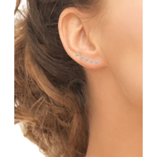 Best Pirce 🔔 Giani Bernini 5-Pc. Set Cubic Zirconia Stud Earrings, Created For Macy's Silver ✔️ 3 Best Pirce 🔔 Giani Bernini 5-Pc. Set Cubic Zirconia Stud Earrings, Created For Macy's Silver ✔️ - Image 3