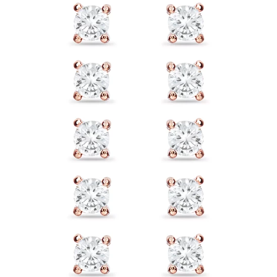 Best Pirce 🔔 Giani Bernini 5-Pc. Set Cubic Zirconia Stud Earrings, Created For Macy's Silver ✔️ 5 Best Pirce 🔔 Giani Bernini 5-Pc. Set Cubic Zirconia Stud Earrings, Created For Macy's Silver ✔️ - Image 5