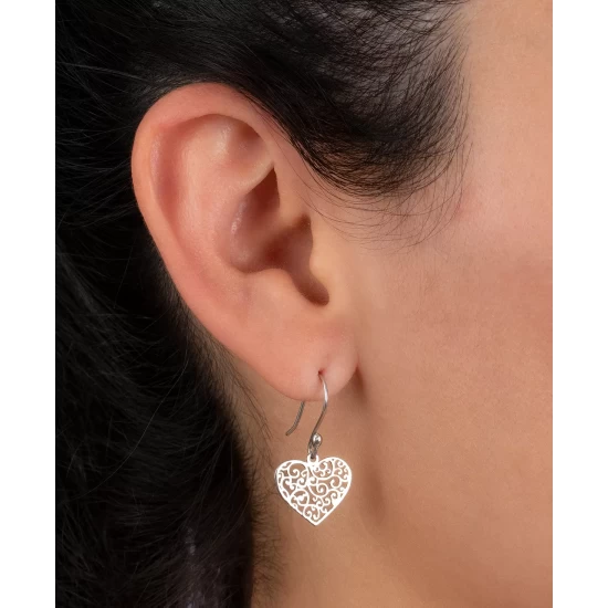 Deals ❤️ Giani Bernini Filigree Heart Drop Earrings, Created For Macy's Sterling Silver 🥰 3 Deals ❤️ Giani Bernini Filigree Heart Drop Earrings, Created For Macy's Sterling Silver 🥰 - Image 3